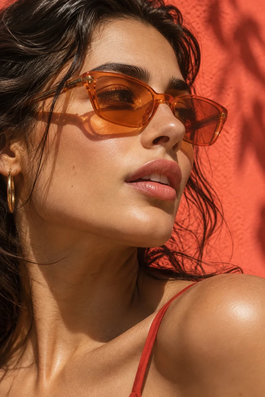 Editorial portrait for a fashion campaign